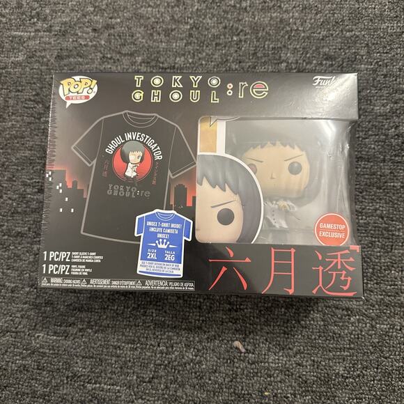 Funko 2022 Pop! TEES Toru Mutsuki Tokyo Ghoul: RE Size 2XL GameStop Exclusive - Picture 1 of 2